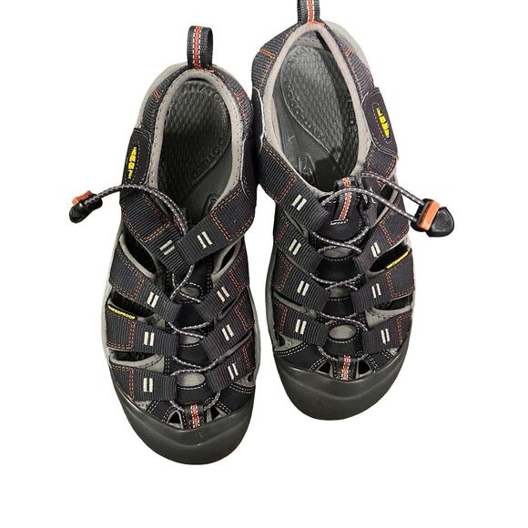 KEEN Newport H2 Waterproof Hiking Sandals Men’s 10 Black Orange Trail main image 7